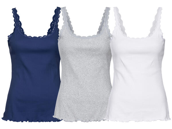 Ladies' Vest Tops With Lace