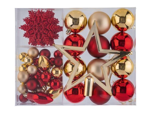 Christmas tree decorations, 51 pieces