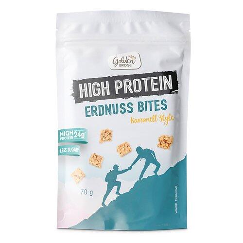GOLDEN BRIDGE Protein Hafer Cubes, Erdnuss-Karamel