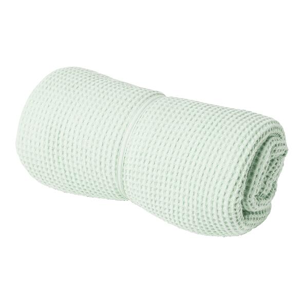 HOME CREATION(R) 				Plaid en coton gaufré