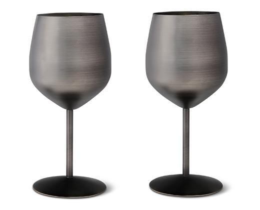 Crofton 
 Stainless Steel Wine or Cocktail Glass Set