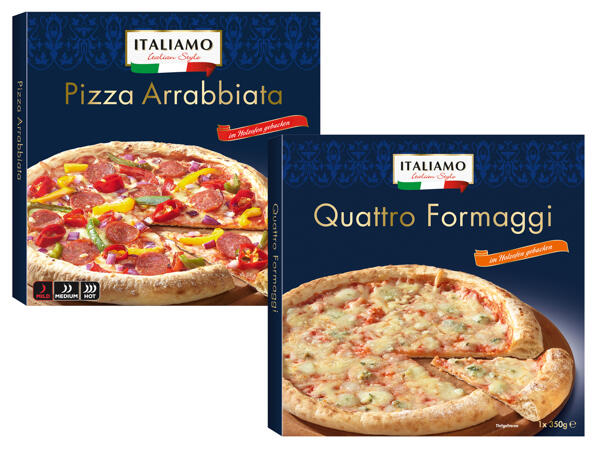 Pizza Quattro Formaggi/Arrabbiata