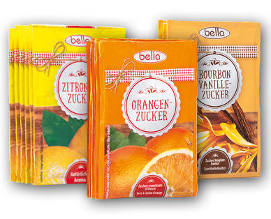 BELLA Sucre aromatisé à la vanille de Bourbon/à l'orange/au citron