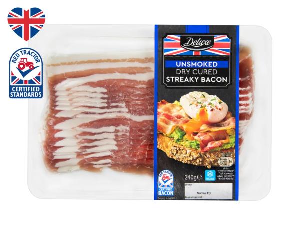 Deluxe Dry Cured Streaky Bacon
