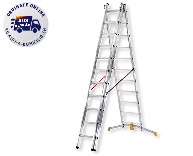 Scala componibile in alluminio, 3 pezzi WORKZONE(R)