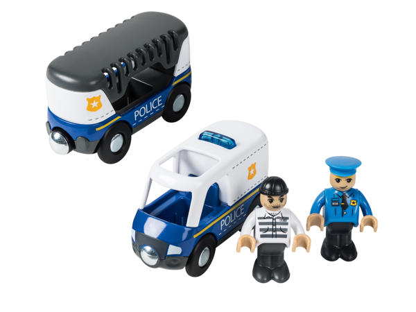 Wooden Emergency Vehicles for Play Track