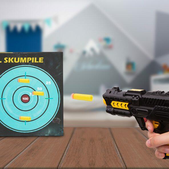 Pistol med skumpatroner