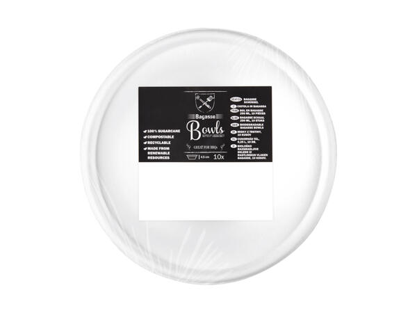Assiettes creuses en bagasse