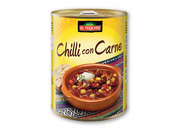 EL TEQUITO Chili con carne
