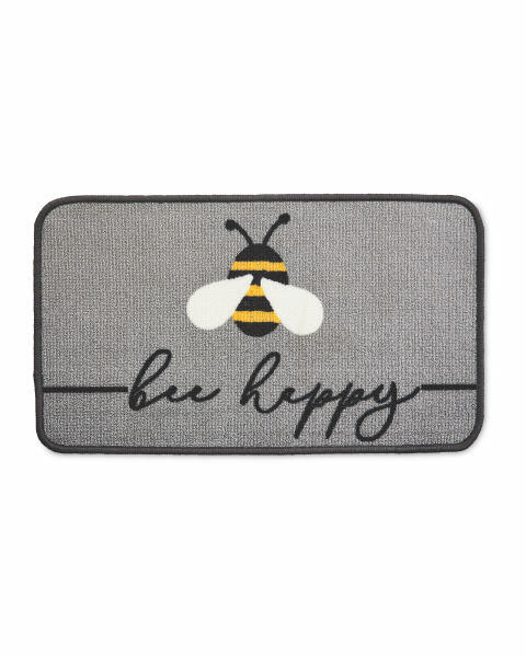 Bee Happy Washable Door Mat