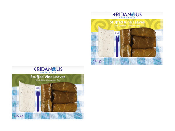 Mini feuilles de vigne farcies au riz