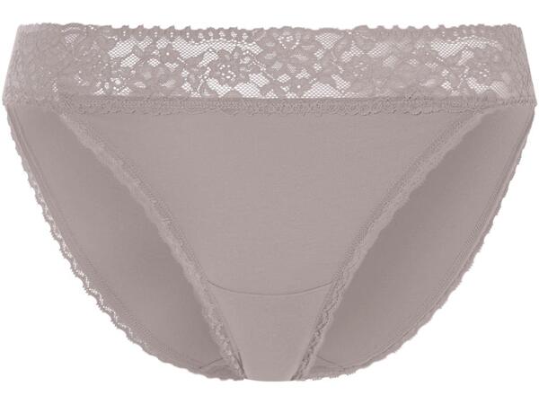 Ladies' lace trim briefs, 5 pieces