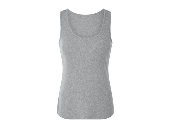 Esmara Ladies' Grey Vest Tops - 2 Pack