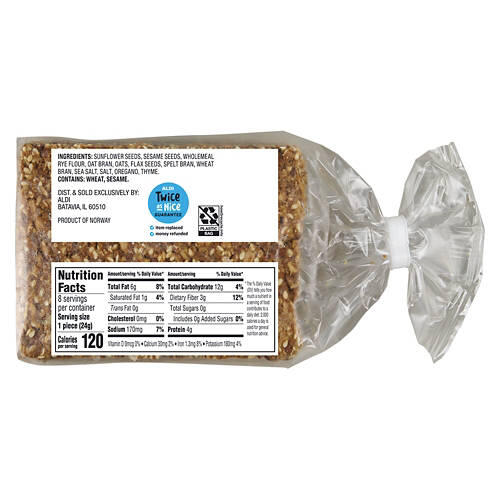 Sea Salt Norwegian Crispbread, 6.7 oz
