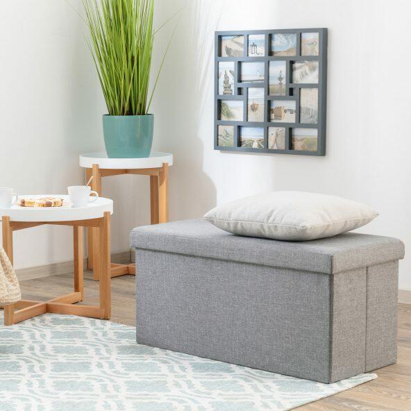 Banc avec bac de rangement