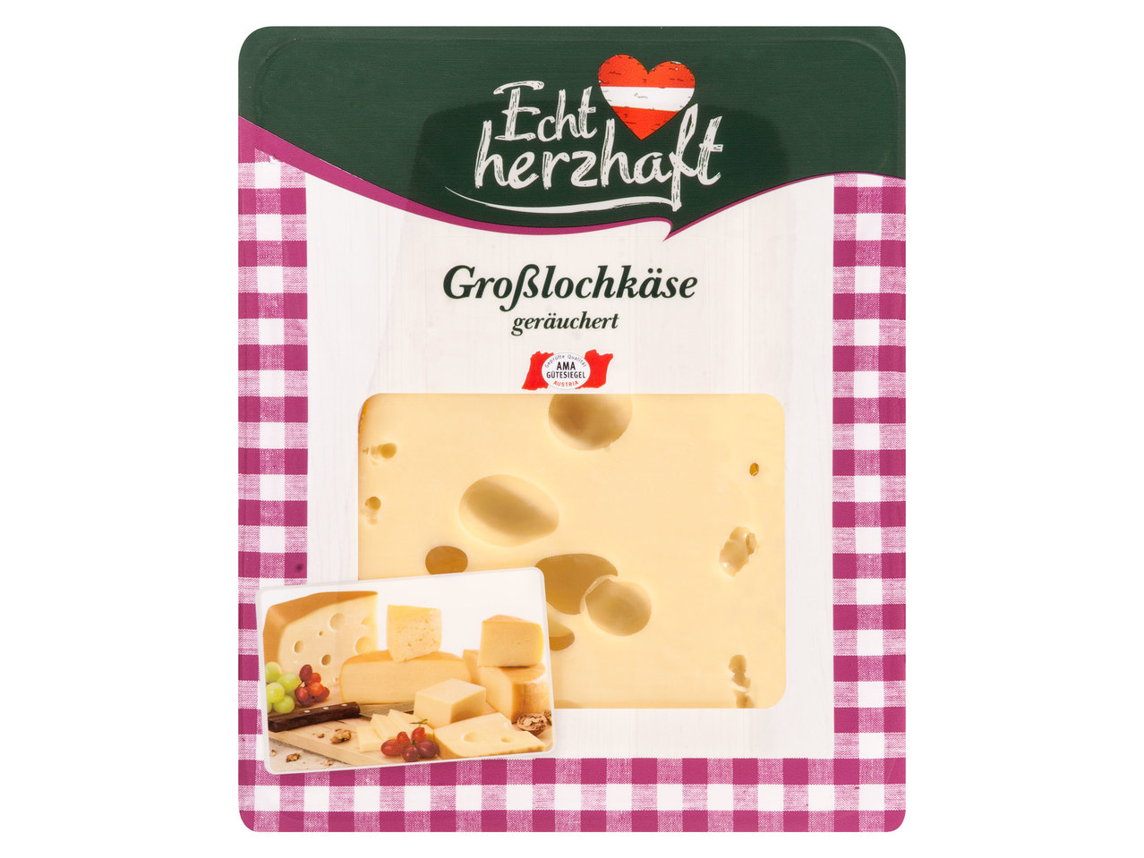 ECHT HERZHAFT Großlochkäse