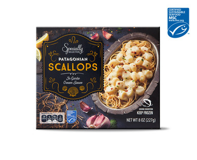 Specially Selected Patagonian Scallops in Garlic Cream Sauce
