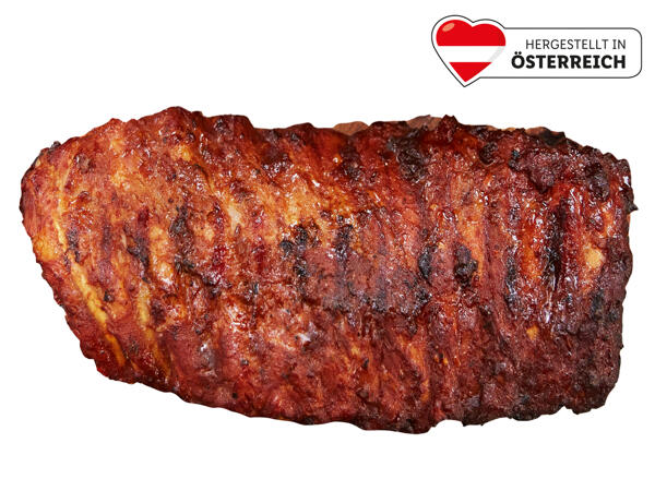 Frische BBQ Ribs mariniert