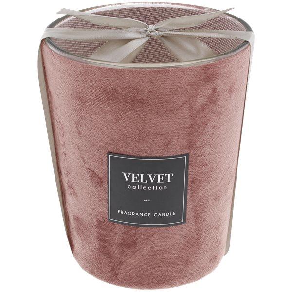 Bougie parfumée avec velours