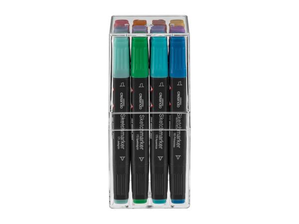 Pastel Sketch Marker Set - 12 Pieces