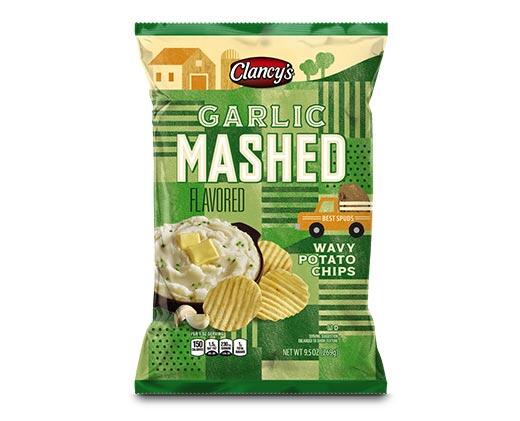 Clancy's 
 Turkey & Stuffing or Garlic Mashed Potato Wavy Potato Chips