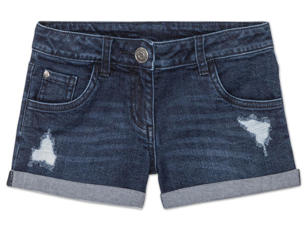 Mädchen Shorts/Buben Denim-Bermudas