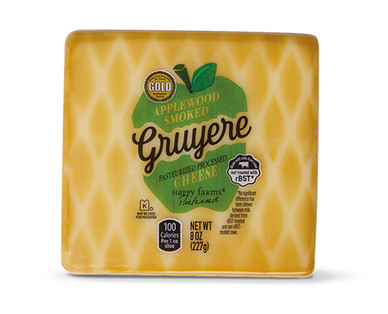 Happy Farms Preferred Apple Smoked Gruyere, Gouda or Cheddar Cheese