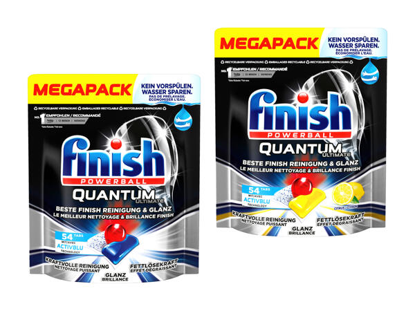 Tablettes pour lave-vaisselle Finish Quantum