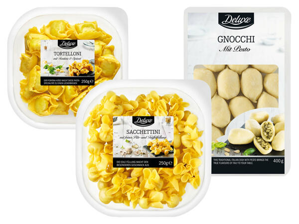 Frische gefüllte Pasta oder Gnocchi