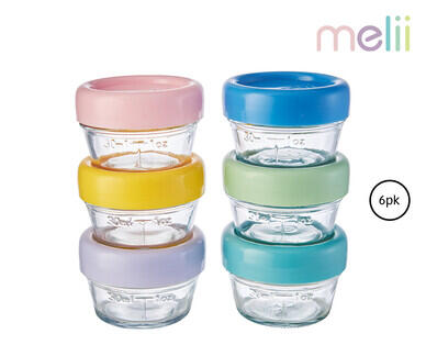 Melii Glass Food Storage Containers 6pk or Countertop Drying Rack