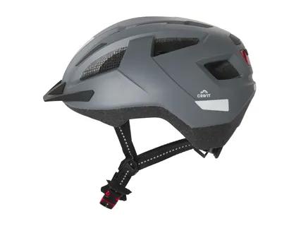 CRIVIT Grey Cycle Helmet With Rear Light