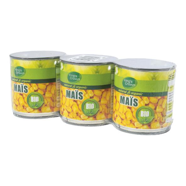 KING'S CROWN BIO(R) 				Maïs bio, 3 pcs