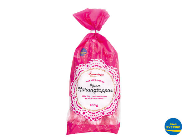 Rosa marängtoppar