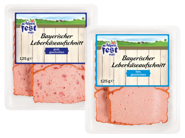 Leberkäsaufschnitt