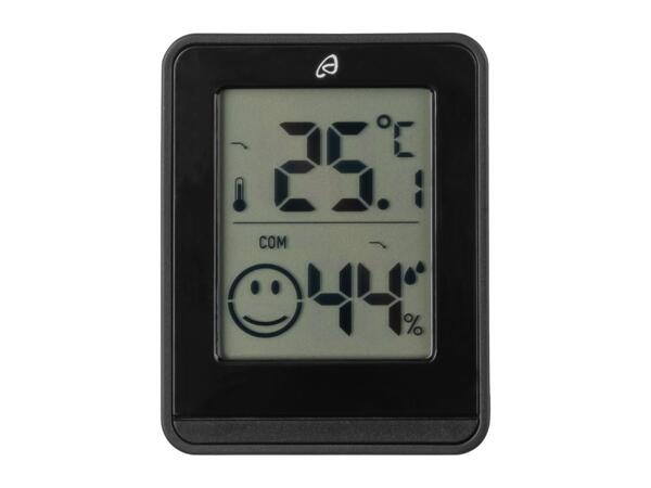 Auriol Black Thermometer and Hygrometer - 3 Pack