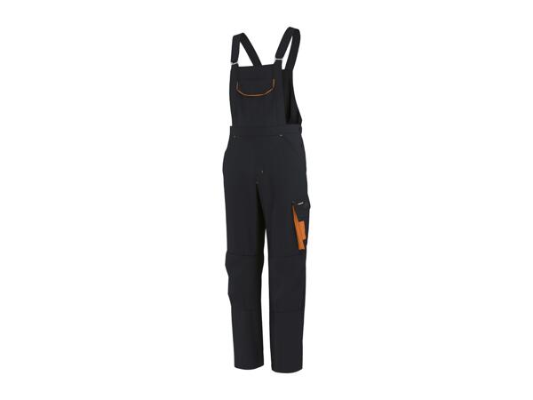 Parkside Men's Black Work Dungarees
