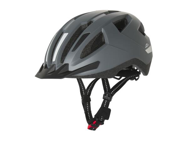 CRIVIT Grey Cycle Helmet With Rear Light