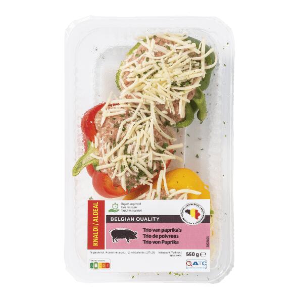 Trio de poivrons farcis