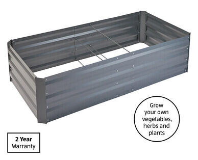 Large Metal Garden Bed Charcoal