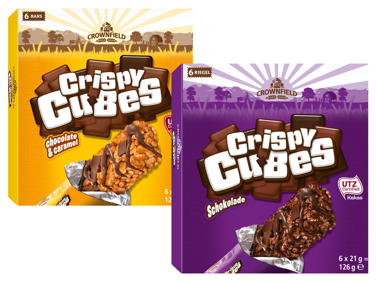 CROWNFIELD Crispy Cubes-Riegel