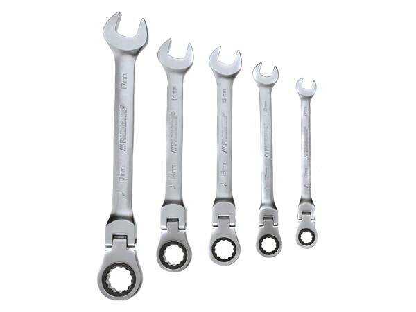 Ratchet Spanner Set, 5 or 6 Pieces