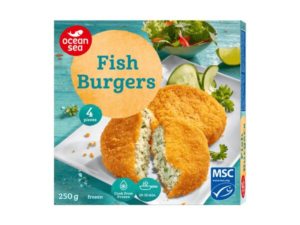 Fischburger paniert