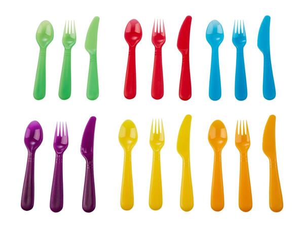 Livarno Home Plastic Cutlery Set - 36 piece set