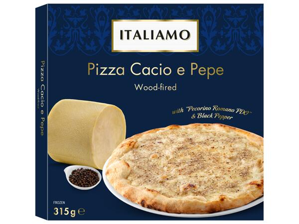 Pizza with Cacio Cheese and Pepper