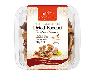 Chefs Choice Dried Mushrooms Porcini/Chanterelle/Morel 10g-20g