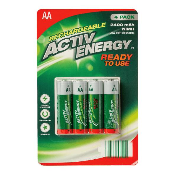 ACTIV ENERGY(R) 				Piles rechargeables