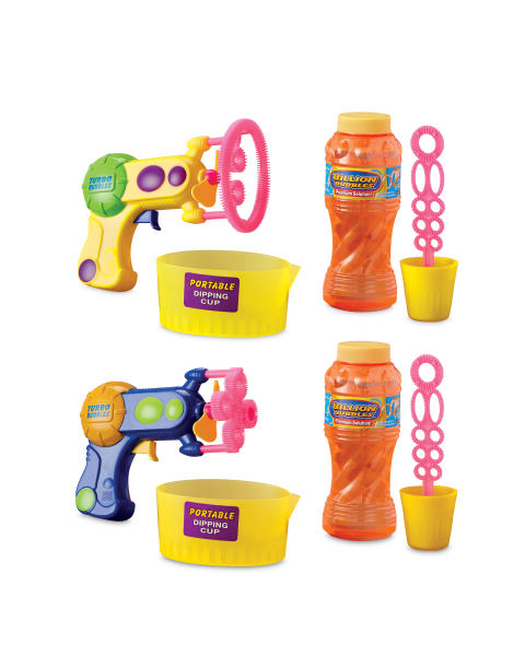 2-in-1 Bubble Gun and Wand