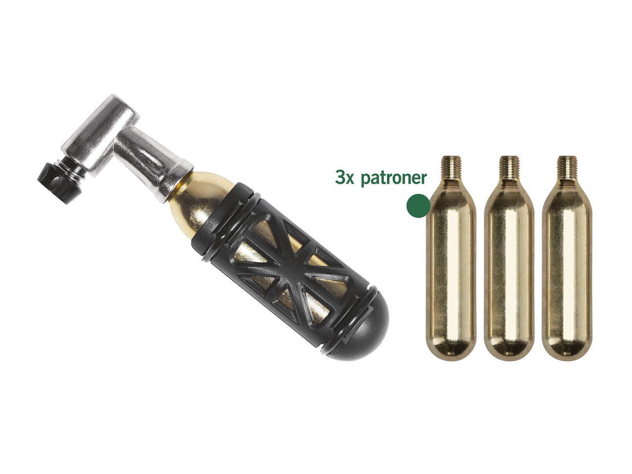 CO2-minipumpe/patron 3-pak