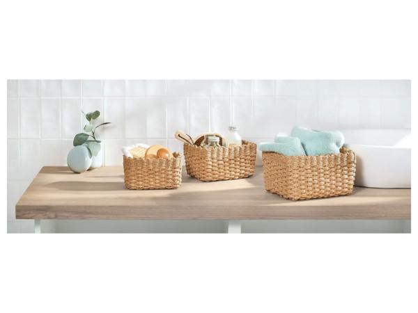 Storage baskets, 3 pieces