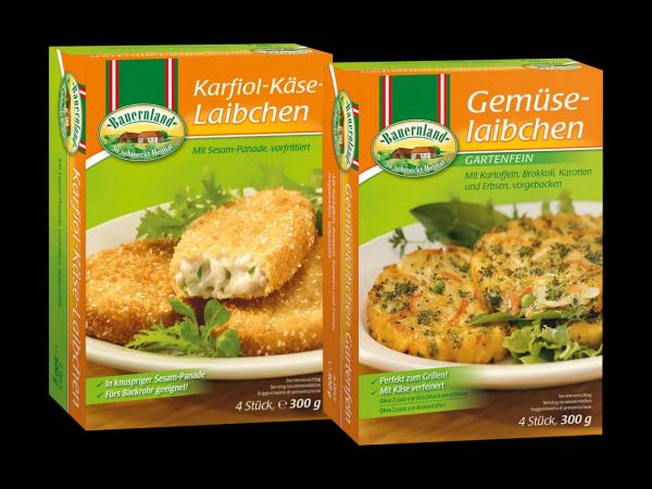 Karfiol-Käse-Laibchen oder Gemüselaibchen
